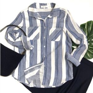 Eden & Olivia Striped Shirt 100% Cotton Shirt